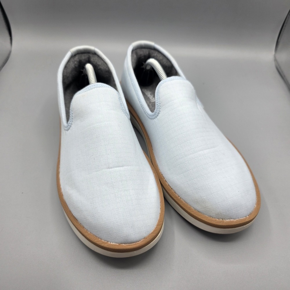 Allbirds Wool Lounger Shoes Womens 9 Blue‎ Woven Merino Wool Lined Flats Loafers